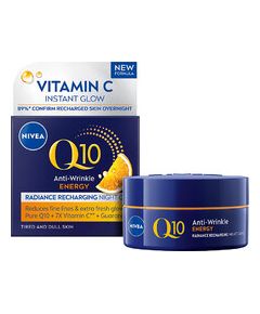 Nivea Q10 Energy Cream - Energizující noční krém proti vráskám 50ml
