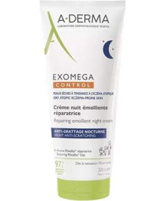 A-derma Exomega Control Emollient Night Cream - Noční emolienční krém 200ml