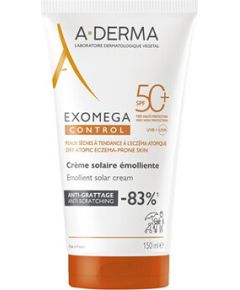 A-derma Exomega Control Emollient Solar Cream SPF 50+ - Emolienční ochranný krém 150ml