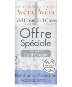 Avene Cold Cream Lip Balm Duopack 4.0g