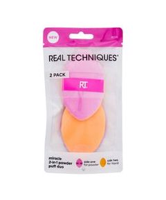 Real Techniques Miracle 2-In-1 Powder Puff Duo - Aplikátor 2.0ks