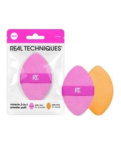 Real Techniques Miracle 2-In-1 Powder Puff - Víceúčelová labutěnka pro nanášení pudrových a tekutých produktů