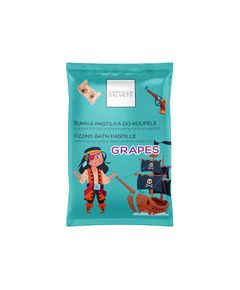 Gabriella Salvete Fizzing Bath Pastille - Sparkling bath lozenge 40 g Grapes