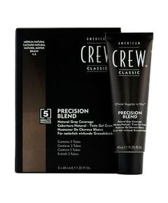 American Crew PRECISION BLEND Natural Gray Coverage 4-5 (Medium Natural) - Toning hair mousse for gray hair 3 x 40 ml Dark 0ml