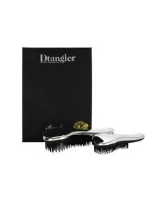 Dtangler Miraculous Silver - Gift set of hair brushes