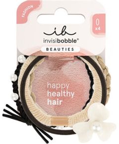 Invisibobble Beauties Flower Pearl - Gumička do vlasů 4 ks