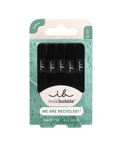 Invisibobble Hair Tie Black - Gumička do vlasů 5 ks