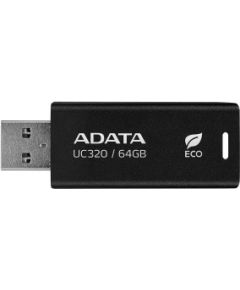 A-data MEMORY DRIVE FLASH USB3.2 64GB/BLACK UC320-64G-RBK/BK ADATA