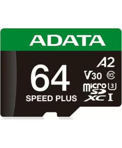 A-data MEMORY MICRO SDXC 64GB UHS-I/UD64GUI3V30A2SP-RA1 ADATA