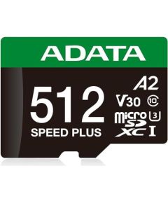 A-data MEMORY MICRO SDXC 512GB UHS-I/UD512GUI3V30A2SP-RA1 ADATA
