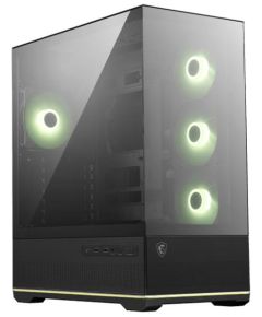 Case MSI MAG PANO 110R PZ MidiTower Case product features Transparent panel Not included Colour Black MAGPANO110RPZ