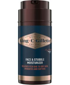 Gillette King C. Face & Stubble Moisturizer - Hydratační krém na obličej a strniště 100ml