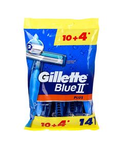 Gillette Blue2 Plus ( 10 + 4 pcs ) - Men's disposable razors