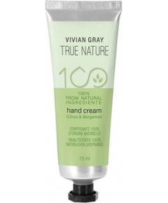 Vivian Gray True Nature Citrus & Bergamot Hand Cream - Krém na ruce 75ml