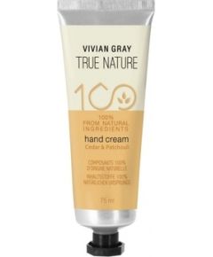 Vivian Gray True Nature Cedar & Patchouli Hand Cream - Krém na ruce 75ml