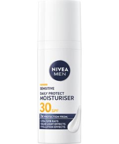 Nivea Men Sensitive Daily Protect Moisturiser - Hydratační denní krém pro muže SPF 30 50ml
