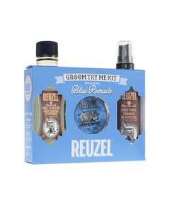 Reuzel Blue Pomade Groom Try Me Kit - Hair care gift set for men