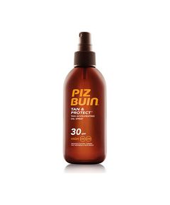 Piz Buin Doubly accelerates the natural tanning process - Tan & Protect Tan Intensifying Oil Spray SPF 6 SPF 15