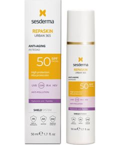 Sesderma Repaskin Urban 365 Anti-Age Facial Sunscreen SPF 50 - Opalovací krém na obličej s anti-age účinky 50ml