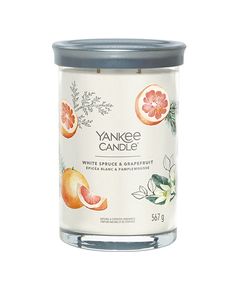 Yankee Candle White Spruce & Grapefruit Signature Tumbler Candle (white spruce and grapefruit) 567.0g