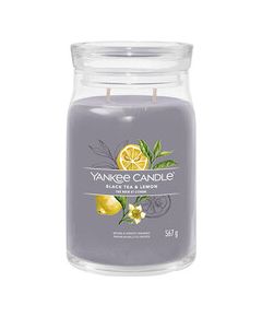 Yankee Candle Black Tea & Lemon Signature Candle (black tea and lemon) 368.0g