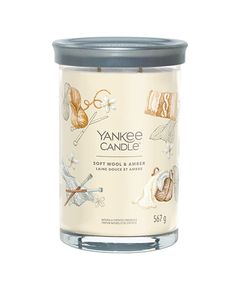 Yankee Candle Soft Wool & Amber Signature Tumbler Candle (soft wool and amber) 567.0g