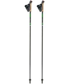 Gabel FLD Carbon Salokāmas taku skriešanas un nūjošanas nūjas, 120 cm, Melnas