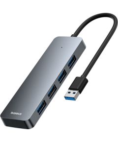 Baseus USB-A uz USB 3.0 4 porti, 15 cm, pelēks