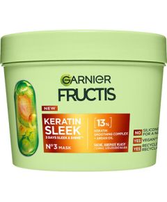 Garnier Fructis Keratin Sleek Mask - Maska pro suché a krepaté vlasy 370ml