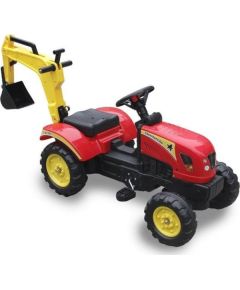 Lean Sport Traktor na pedały z Łyżką czerwony