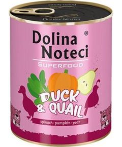 Dolina Noteci Dolina Noteci Premium Superfood Pies Kaczka i przepiórka puszka 400g