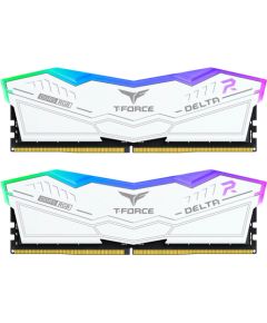 Team Group DDR5 - 32GB - 6000 - CL - 30 (2x 16 GB) dual kit (white, FF4D532G6000HC30DC01, Delta RGB, INTEL XMP)