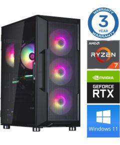 INTOP Ryzen 7 5700X 32GB 1TB SSD M.2 NVME+2TB RTX3050 6GB WIN11