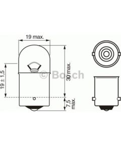 Bosch Pagrieziena rādītāja spuldze 1 987 302 204