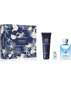 Versace Pour Homme Dárková sada EDT 100 ml, miniaturka EDT 5 ml a sprchový gel 150 ml 100ml