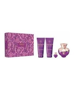 Versace Dylan Purple pour Femme Dárková sada EDP 100 ml, sprchový gel 100 ml, tělové mléko 100 ml a miniaturka EDP 5 ml 100ml