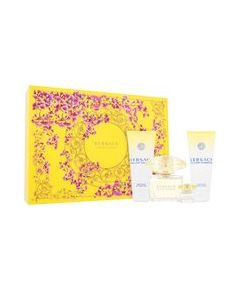 Versace Yellow Diamond Gift set EDT 90 ml, body lotion 100 ml, shower gel 100 ml and miniature EDT 5 ml 90ml
