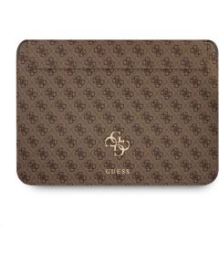 Guess PU 4G Metal Logo Computer Sleeve Maciņš Planšetdatoram 13"
