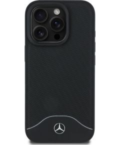 Mercedes Wood Imitation and Smooth Leather MagSafe Case Aizsargapvalks priekš Apple iPhone 16 Pro