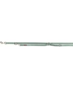 Trixie Premium, smycz regulowana, dla psa, dwustronna, ta�ma, sza�wiowa, M�L: 2.00 m/20 mm