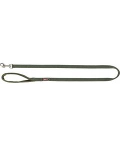 Trixie Premium, smycz, dla psa, ta�ma, oliwkowa ziele�, M�L: 1.00 m/20 mm