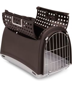 Springos Linus Cabrio, transporter, dla psa/kota, czarny, 50x32x34,5 cm