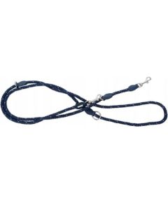 Trixie Smycz regulowana dla psa, Rope, Granatowa,  Sznur Odblaskowy, 200cm/10mm