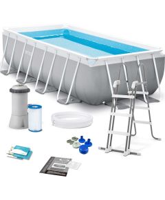 Intex rāmja baseina komplekts Prisma taisnstūrveida 400 x 200 x 122 cm 126790GN