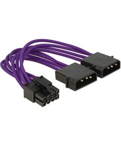 DeLOCK Power 8P EPS-2x4P vt 0.15cm - sleeved