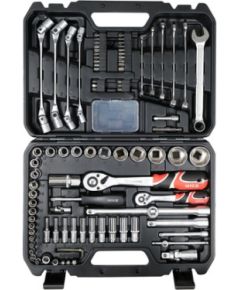 Instrumentu komplekts Yato YT-38784; 1/4''; 1/2'' 93 gab.