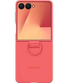 Samsung Galaxy Flip7 Silicone Case with Ring Red