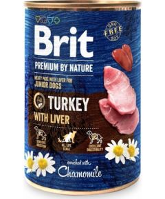 Brit Brit Premium By Nature Turkey & Liver Junior puszka 800g
