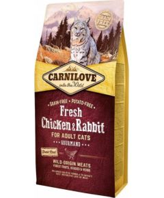 Carnilove Carnilove Cat Fresh Chicken & Rabbit Gourmand - kurczak i królik 2kg