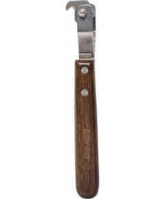 Vidaxl Ekskluzywny trymer hakowy, dla zwierz�t, drewno bukowe,stal, wym. 7x18,4cm